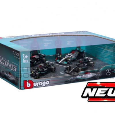 Lewis Hamilton 1:43 Mercedes AMG Petronas 4 car set British GP 2023