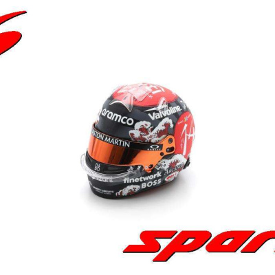 Fernando Alonso 1:5 Helmet Aston Martin Aramco F1 Team  Japanese GP 2024