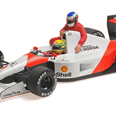 Ayrton Senna 1:18 McLaren MP4/6 Alesi 'Taxi' Mexico GP 1991