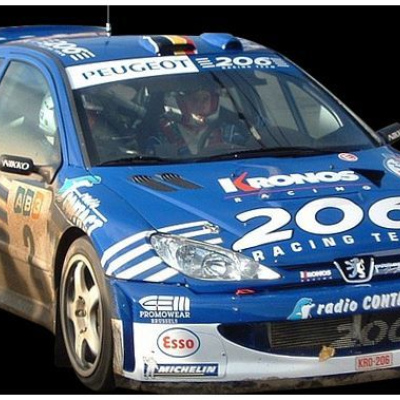Freddy Loix Peugeot 206 WRC Winner Rallye du Condroz-Huy 2003