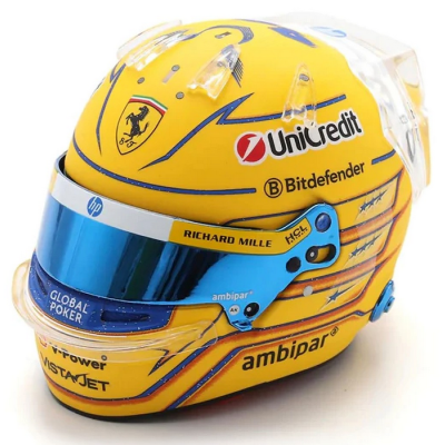 Lewis Hamilton 1:5 Ferrari Helmet Miami GP 2025 