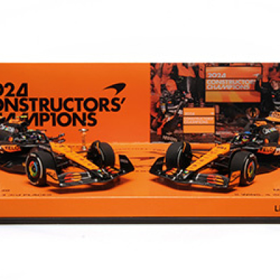 Mclaren 1:43 F1 Team MCL38 Champions 2 car set Norris/Piastri Abu Dhabi GP 2024