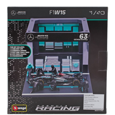 George Russell Mercedes W15 Pit Pass 2024