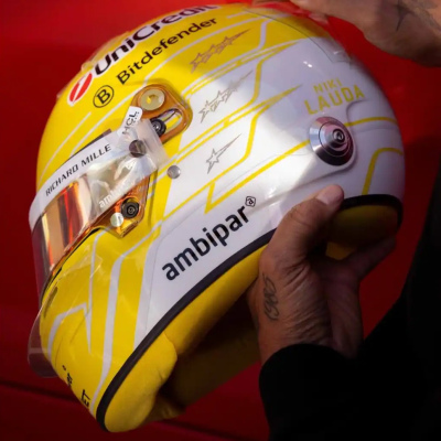 Lewis Hamilton 1:5 Ferrari Helmet Monza GP 2025 