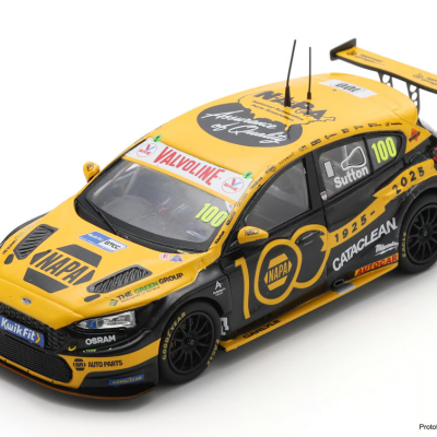 Ash Sutton 1:43 Ford Focus #116 100 years of NAPA UK BTCC Brands Hatch 2025 