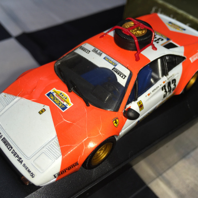 Alex Zanini Ferrari 308 #343 Spanish BAJA Rally 1985