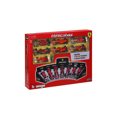 Ferrari Deluxe 7 Car Set and display stand 2024