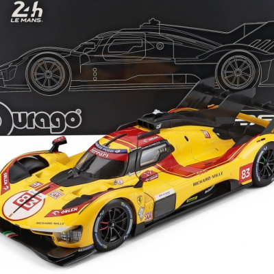 Kubica/Hanson/Ye 1:18 Ferrari 499P #83 Winner 24H Le Mans 2025 (Hard Case)