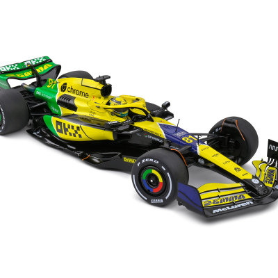 Oscar Piastri McLaren MCL38 'Senna tribute' 2nd Monaco 2024