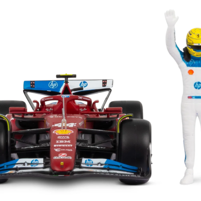 Lewis Hamilton 1:24 Ferrari SF25 with standing figure Miami GP 2025
