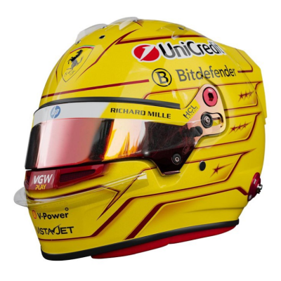 Lewis Hamilton 1:5 Ferrari Helmet First Test Fiorano 2025