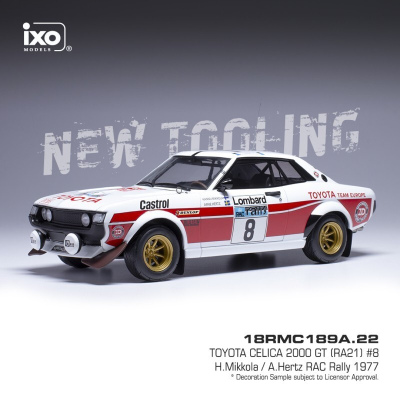 Hannu Mikkola 1:18 Toyota Celica 2000 GT (RA21) #8 RAC Rally 1977