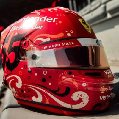 Carlos Sainz Jr. 1:5 Helmet 1st Mexico GP 2024
