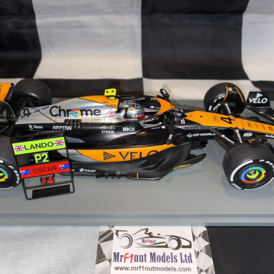 Lando Norris 1:18 McLaren F1 Team MCL60 'VELO' 2nd British GP 2023