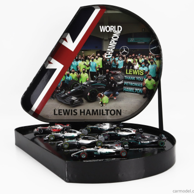 Lewis Hamilton 1:43 7 World Titles Presentation Set